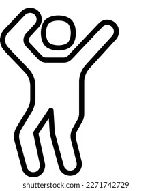 Dance, dancing,man fully editable vector icon

