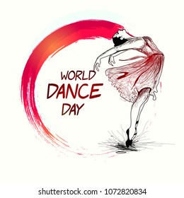 Dance Day, creative banner or poster for World Dance Day with nice and creative design illustration.