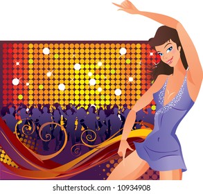 Dance disco background
