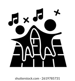 Dance Floor Icon Element For Design