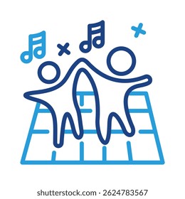 Elemento de icono de pista de baile para diseño