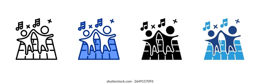 Dance Floor icon sheet multiple style collection