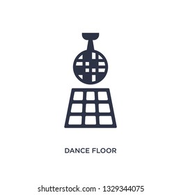 Outline Dance Floor Vector Icon Isolated Stock Vector (Royalty Free ...