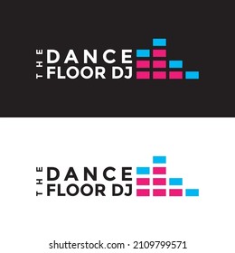Plantilla de diseño del logotipo del piso de baile