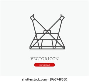 Dance floor vector icon.  Editable stroke. Symbol in Line Art Style for Design, Presentation, Website or Apps Elements, Logo. Pixel vector graphics - Vector