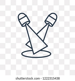 Dance floor vector outline icon isolated on transparent background, high quality linear Dance floor transparency concept can be used web and mobile