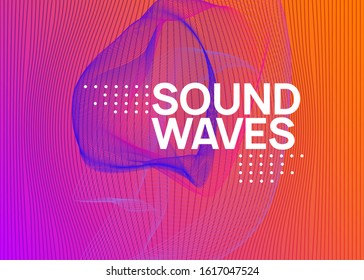 Dance flyer. Commercial show brochure layout. Dynamic fluid shape and line. Neon dance flyer. Electro trance music. Techno dj party. Electronic sound event. Club fest poster.