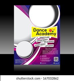 Dance flyer Design Vector illustration 