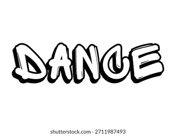 Dance graffiti word Vector fuente
Palabra de fuente del Vector en un fondo blanco