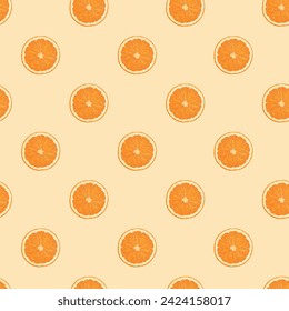 Dance Of Grapefruits Seamless Vector Pattern Design