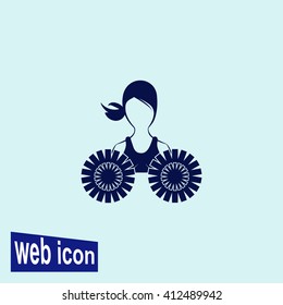 Dance group support icon.