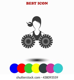 Dance group support icon. 