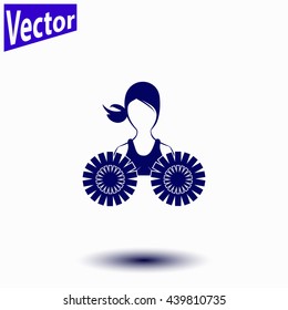 Dance group support icon.