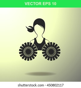 Dance group support icon. Illustration for business.