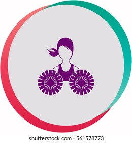 Dance group support  icon. Vector design.