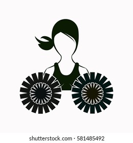 Dance group support  icon Vector design.