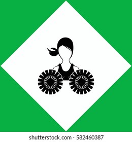 Dance group support  icon Vector design.