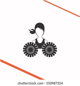 Dance group support vector grey icon on white background. Dance group support symbol stock   illustration. Business picture.