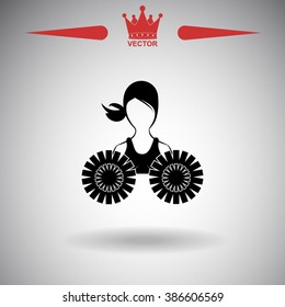 Dance group support vector icon.