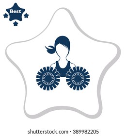 Dance group support vector icon.