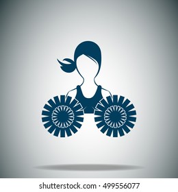 Dance group support vector icon