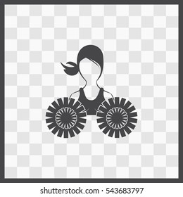 Dance group support vector icon. Isolated illustration. Business picture.