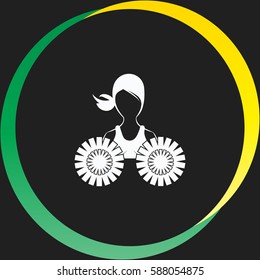 Dance group support vector  icon