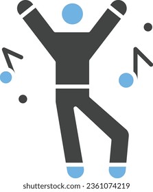 Dance Icon image. Suitable for mobile application.