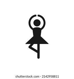 Dance icon on white background.