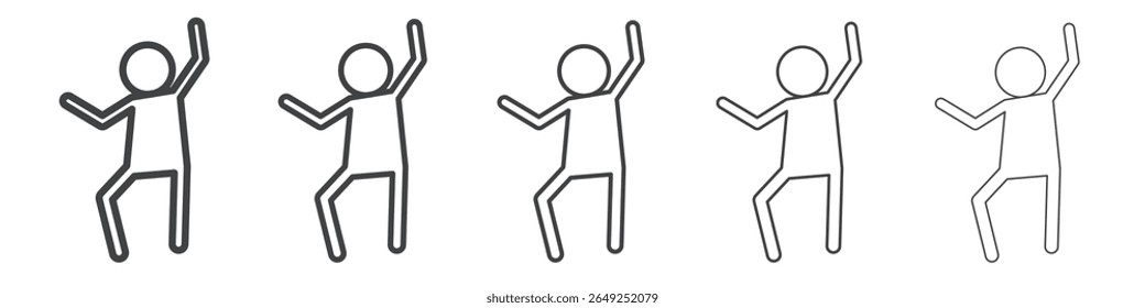 dance icon simple illustration collection symbol