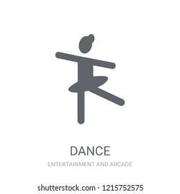 dance icon. Trendy dance logo concept on white background from Entertainment and Arcade collection. Suitable for use on web apps, mobile apps and print media.