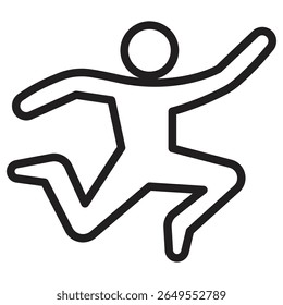 dance icon vector illustration isolated sign