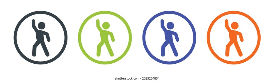 Dance icon vector symbol illustration.