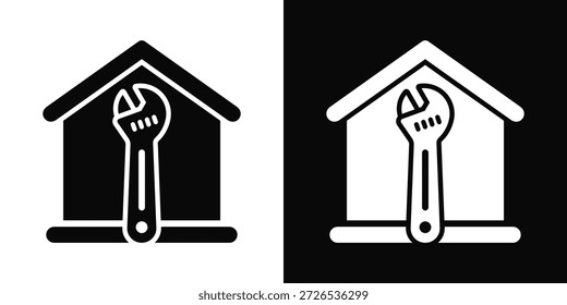Estilo de fondo blanco y negro de icono de baile