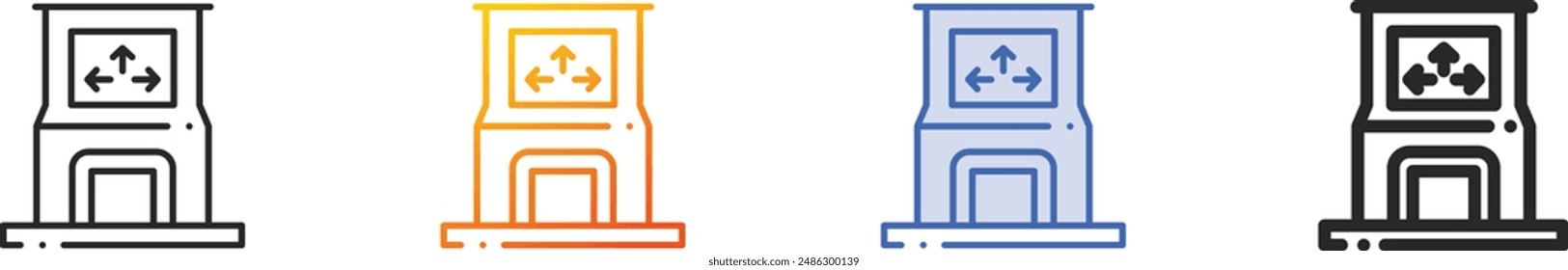 dance icon.Thin Linear, Gradient, Blue Stroke and bold Style Design Isolated On White Background
