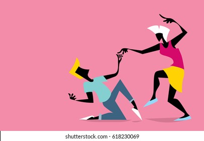 Dance Illustration, Salsa (Vector Art)