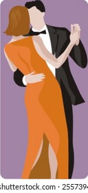 Dance Illustrations Series. Check my portfolio for much more of this series as well as thousands of similar and other great vector items.