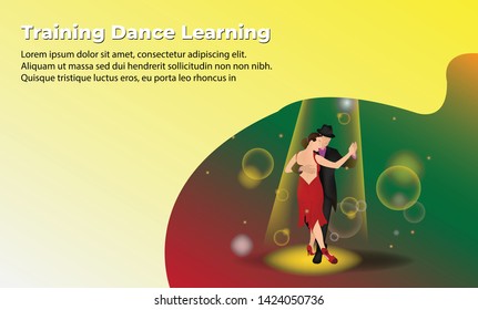 dance learning education tiny people character Graphic Elements Template, landing page, template, ui, web, mobile app, poster, banner, flyer,kids cover Book, social media, Card Invitation,