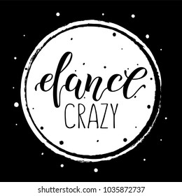 Dance. Lettering. Template for signage, banner, card, poster, banner, t-shirt and other. Vector illustration. EPS 10 