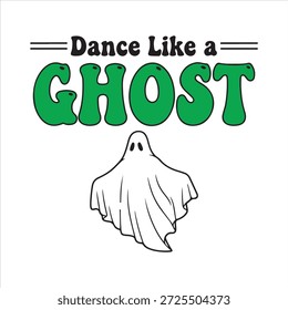 Baila como un gráfico fantasma con el ícono de fantasma clásico 60 Vector, ilustración