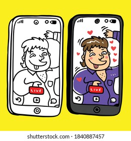 dance  live phone cartoon