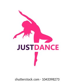 Dance logo vector design symbol