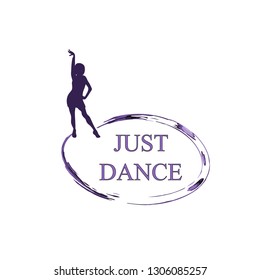 Dance logo vector design symbol