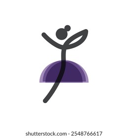 Dance Logo Vector Icon Template Illustration