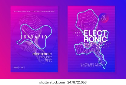 Dance Magazine. Trance Vector. Psychedelic Radio Invitation. Music Festival Graphic. Green Techno Flyer. Violet Dj Banner. Sound Background. Pink Dance Magazine