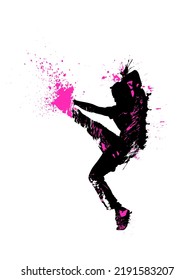 dance move vector art colorful