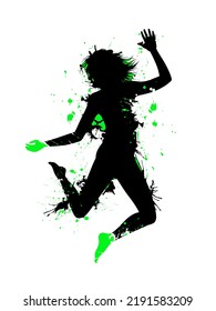dance move vector art colorful
