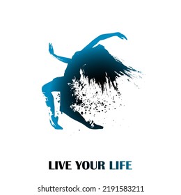 dance move vector art colorful