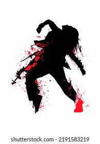 dance move vector art colorful