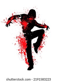 dance move vector art colorful